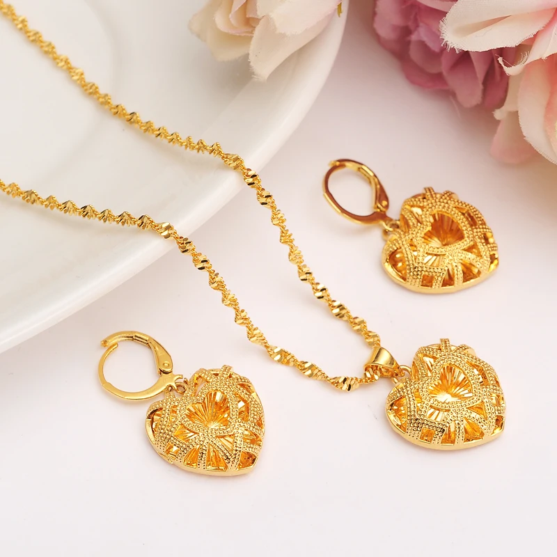 african Habesha Set Ethiopia heart pendant Necklace/Earrings Gold Color Dubai Sudan women girls Wedding bridal jewelry Gift
african Habesha Set Ethiopia heart pendant Necklace/Earrings Gold Color Dubai Sudan women girls Wedding bridal jewelry Gift