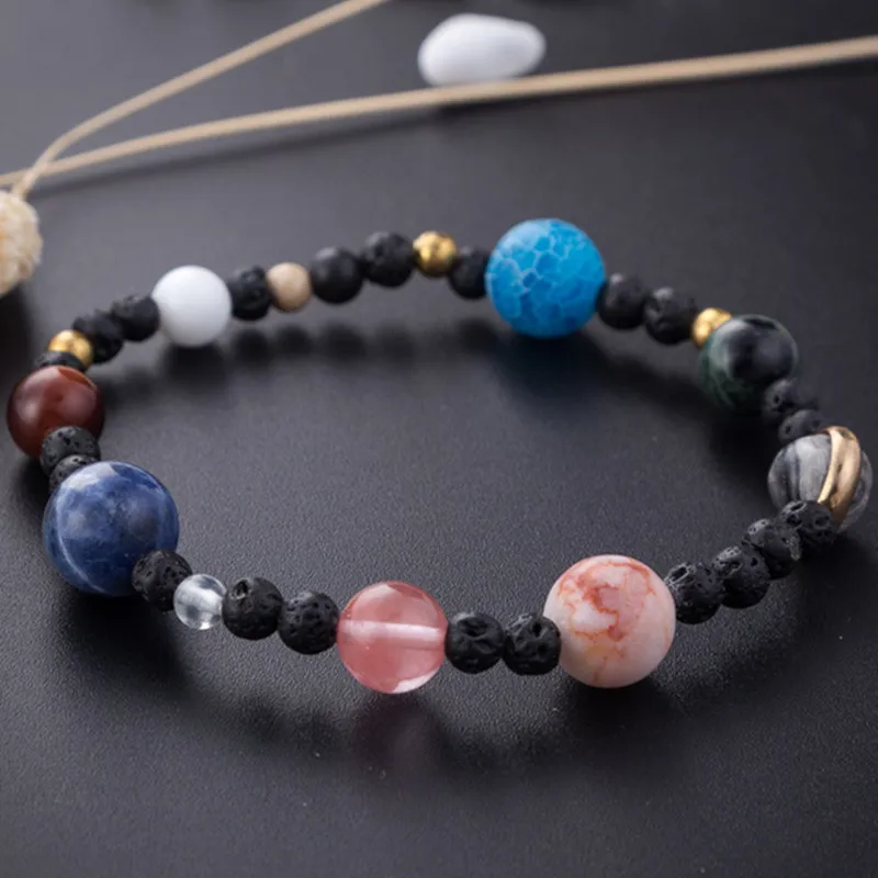DIEZI Solar System 9 Planets Universe Stars Women Office Natural Stones Beaded Galaxy Strand Bracelets Saturn Pluto Earth Moon
DIEZI Solar System 9 Planets Universe Stars Women Office Natural Stones Beaded Galaxy Strand Bracelets Saturn Pluto Earth Moon