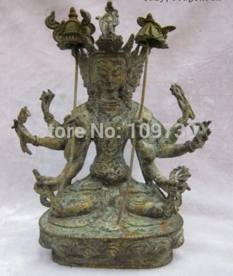 001891 8.4"Tibet Chinese Fengshui Buddhism Bronze Usnisa-sitatapatra Buddha Statues
001891 8.4"Tibet Chinese Fengshui Buddhism Bronze Usnisa-sitatapatra Buddha Statues