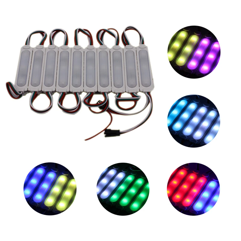 LED Module Lights Waterproof WS2811 3LED SMD5050 RGB Waterproof LED Pixel Digital Light DC 12V
LED Module Lights Waterproof WS2811 3LED SMD5050 RGB Waterproof LED Pixel Digital Light DC 12V