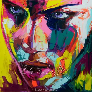 Palette knife painting portrait Palette knife Face Oil painting Impasto figure on canvas Hand painted Francoise Nielly 14-28
Palette knife painting portrait Palette knife Face Oil painting Impasto figure on canvas Hand painted Francoise Nielly 14-28