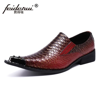 Plus Size Elegant Pointed Toe Slip on Man Wedding Party Loafers Genuine Leather Alligator Men's Runway Club Dance Shoes SL157
Plus Size Elegant Pointed Toe Slip on Man Wedding Party Loafers Genuine Leather Alligator Men's Runway Club Dance Shoes SL157