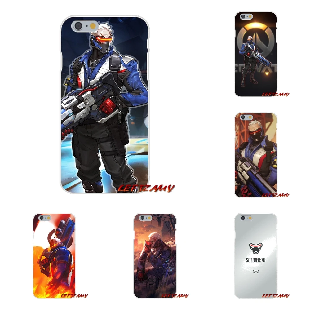 game Overwatch OW Soldier 76 For Samsung Galaxy S3 S4 S5 MINI S6 S7 edge S8 S9 Plus Note 2 3 4 5 8 Accessories Phone Case Covers | Мобильные
