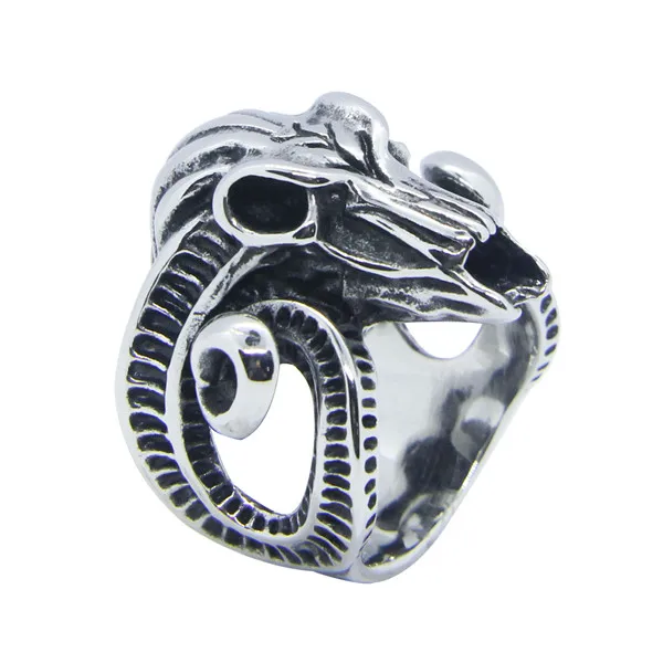 Фото Козий Скелет кольцо 316L нержавеющая сталь модное мужское с черепом Размер 7 ~ 13 |