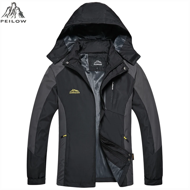 PEILOW Male Jacket Spring Autumn Brand Waterproof Windproof Jacket Coat Tourism Mountain Jacket Men brand clothing size M~4XL
PEILOW Male Jacket Spring Autumn Brand Waterproof Windproof Jacket Coat Tourism Mountain Jacket Men brand clothing size M~4XL