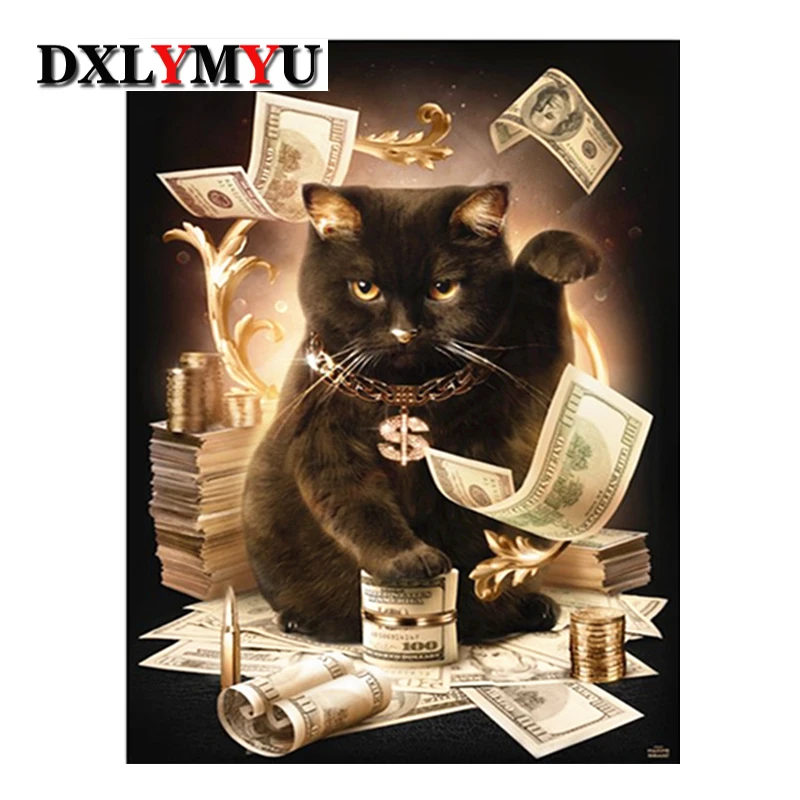 3D DIY Animal Picture Of Rhinestone Full Diamond Embroidery Diamond Mosaic Diamond Painting Cross-Stitch Money Cat
3D DIY Animal Picture Of Rhinestone Full Diamond Embroidery Diamond Mosaic Diamond Painting Cross-Stitch Money Cat