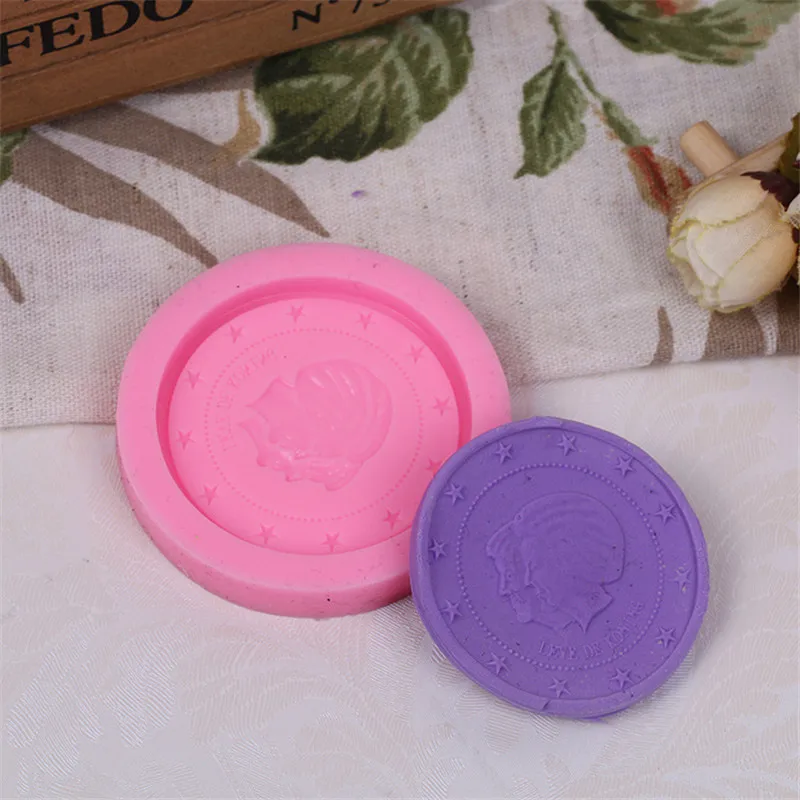Silicone Mold Head Coin shaped Handmade Soap Mold Cake Craft Decorating tools DIY chocolate cookies Silicone mold baking tools
Silicone Mold Head Coin shaped Handmade Soap Mold Cake Craft Decorating tools DIY chocolate cookies Silicone mold baking tools
