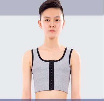 Sport cotton tank top Les Bustiers adjustable with elastic band Breast corset open front cosplay Chest Binder Tomboy
Sport cotton tank top Les Bustiers adjustable with elastic band Breast corset open front cosplay Chest Binder Tomboy