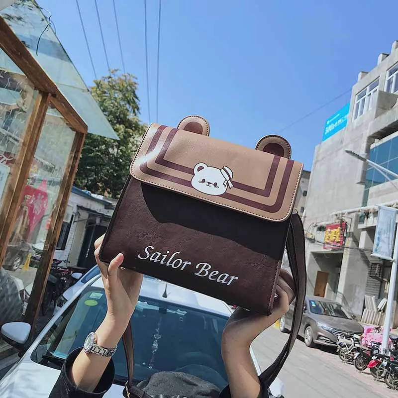Cute Bear Crossbody Bags Japanese Brown PU Shoulder Bags Sweet Cute Girls Bear Ear Woman Handbags Anime Cartoon Handbags
Cute Bear Crossbody Bags Japanese Brown PU Shoulder Bags Sweet Cute Girls Bear Ear Woman Handbags Anime Cartoon Handbags