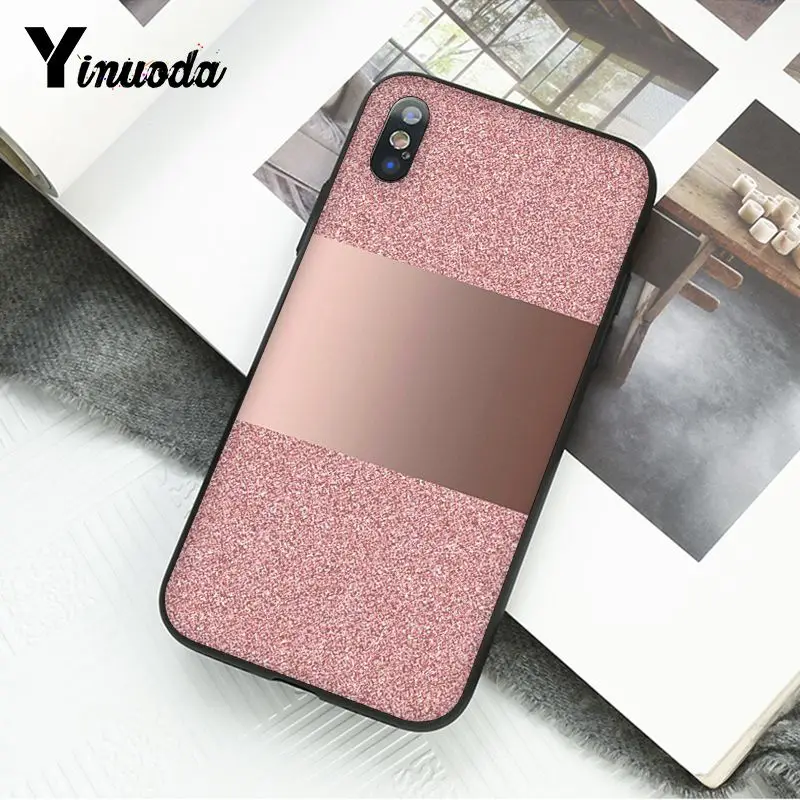 Gold Pink Glitter Marble