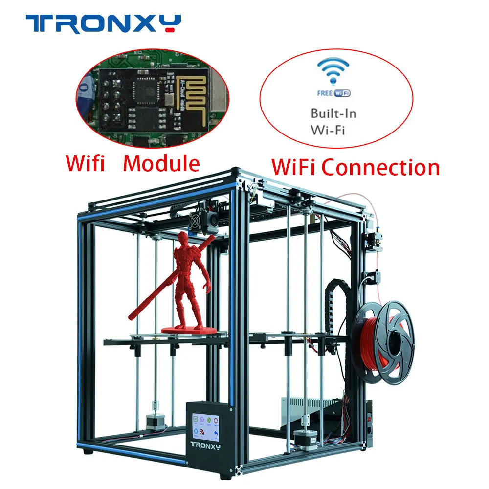 2019 Tronxy newest 3D printer X5SA Larger print size 3.5 inch with Touch Screen and supports WIFI connection
2019 Tronxy newest 3D printer X5SA Larger print size 3.5 inch with Touch Screen and supports WIFI connection