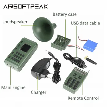 Hunting Electric Decoy Bird Caller MP3 With Remote Control Player Timer Playing Loudspeaker Electronics Bird Trap Audio Devices
Hunting Electric Decoy Bird Caller MP3 With Remote Control Player Timer Playing Loudspeaker Electronics Bird Trap Audio Devices