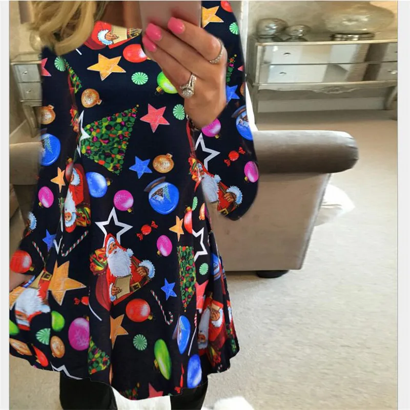 Large Size 5XL Sweet Cute Cartoon Print Dress Women 2019 Fashion Autumn Christmas Party Dress Plus Size Casual Dresses Vestidos
Large Size 5XL Sweet Cute Cartoon Print Dress Women 2019 Fashion Autumn Christmas Party Dress Plus Size Casual Dresses Vestidos