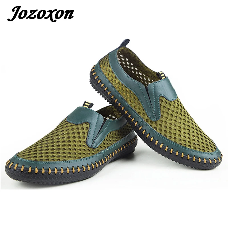 2017 Summer Breathable Mesh Shoes Mens Casual Shoes Genuine Leather Slip Outdoor SandalsShoes Men Soft Comfortable Size 39-46
2017 Summer Breathable Mesh Shoes Mens Casual Shoes Genuine Leather Slip Outdoor SandalsShoes Men Soft Comfortable Size 39-46