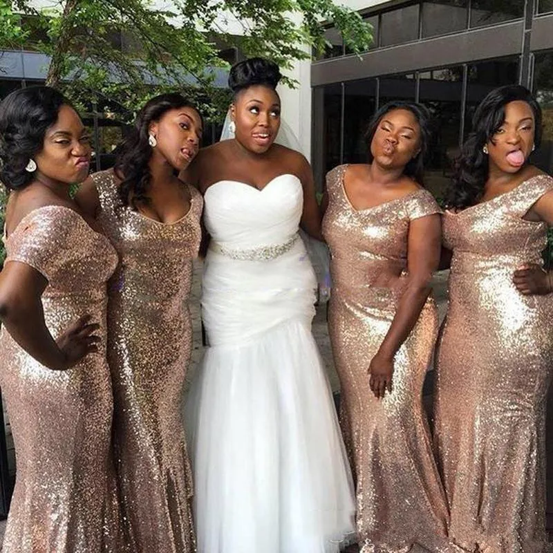 Holievery 2019 Plus Size Mermaid Bridesmaid Dresses Off-Shoulder Sequins Maid Of Honor Dresses for Wedding Party Zipper Back
Holievery 2019 Plus Size Mermaid Bridesmaid Dresses Off-Shoulder Sequins Maid Of Honor Dresses for Wedding Party Zipper Back