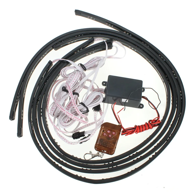 Free Shipping 4pcs 7 Colors 252 LED Bulbs Under Car Auto Glow Neon Lights Strip Kit With Remote Control Sound 
Free Shipping 4pcs 7 Colors 252 LED Bulbs Under Car Auto Glow Neon Lights Strip Kit With Remote Control Sound