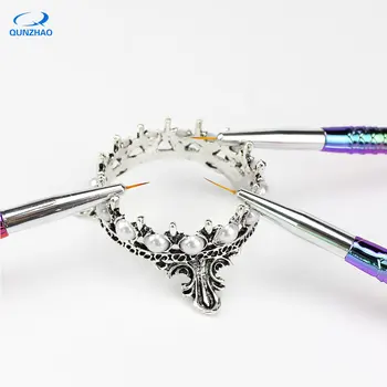 Nail Pen Holder Crown Gold-plated Rack Shelf Pen Holder Pearl Nail Supplies Tools Nail Brush Manicure Display Stand
Nail Pen Holder Crown Gold-plated Rack Shelf Pen Holder Pearl Nail Supplies Tools Nail Brush Manicure Display Stand