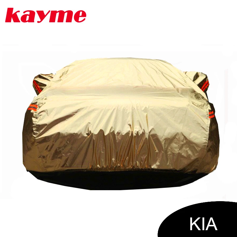 Kayme aluminium Waterproof car covers super sun protection car cover for kia k2 rio ceed sportage soul cerato sorento 
Kayme aluminium Waterproof car covers super sun protection car cover for kia k2 rio ceed sportage soul cerato sorento