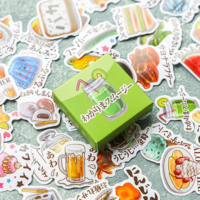 40 pcs/box Food Decorative Sticker Cute Adhesive Journal DIY Stickers Diary Label Scrapbooking Sealing sticker School Supply
40 pcs/box Food Decorative Sticker Cute Adhesive Journal DIY Stickers Diary Label Scrapbooking Sealing sticker School Supply
