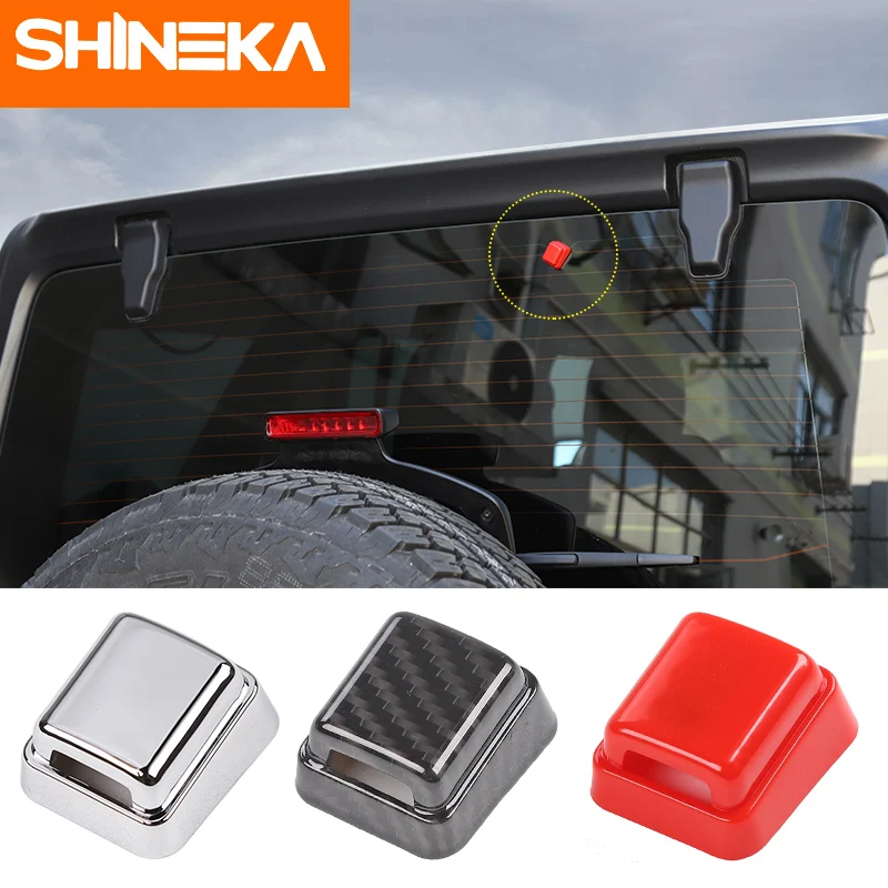 Хромированный Стайлинг SHINEKA для Jeep Wrangler JL 2018 + ABS автомобильные задние зеркальные
