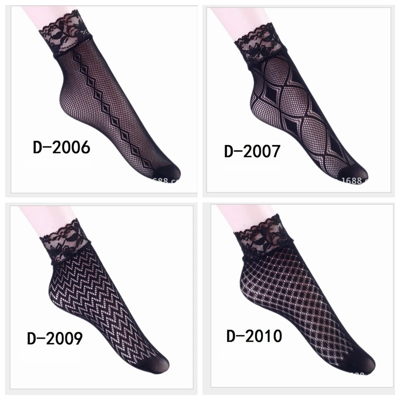 New Black Sock Women Soft Lace Short Ankle Socks Summer Fishnet Stock Stylish | Женская одежда