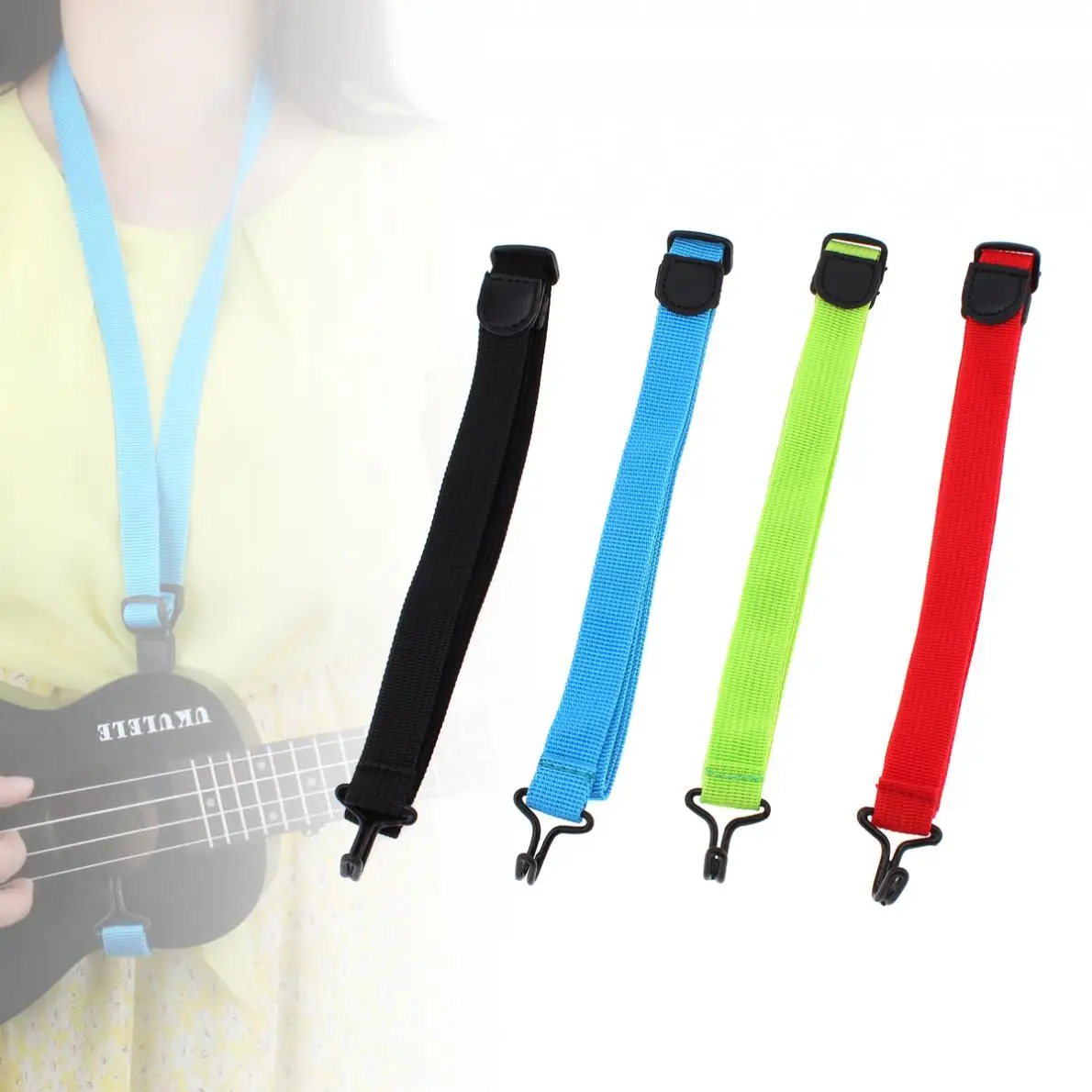 43-83CM Adjustable Durable Weaving Nylon Cloth Length 43-83cm Ukulele Guitar Strap with Hook For All Size Ukelele
43-83CM Adjustable Durable Weaving Nylon Cloth Length 43-83cm Ukulele Guitar Strap with Hook For All Size Ukelele