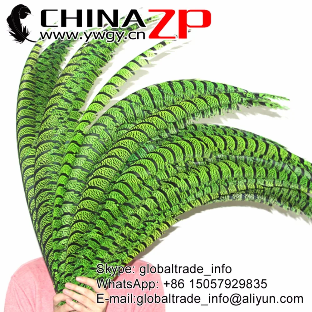 CHINAZP 35~40"(87~100cm) Super Long Size Lime Green Dyed Zebra Lady Amherst Pheasant Tail Feathers Carnival Showing Sale Express
CHINAZP 35~40"(87~100cm) Super Long Size Lime Green Dyed Zebra Lady Amherst Pheasant Tail Feathers Carnival Showing Sale Express