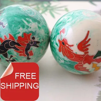 50mm40mm baoding iron balls w/dragon&phoenix in elegant jade color.Chime health balls.Stress balls.Red paper box.Free shipping.
50mm40mm baoding iron balls w/dragon&phoenix in elegant jade color.Chime health balls.Stress balls.Red paper box.Free shipping.