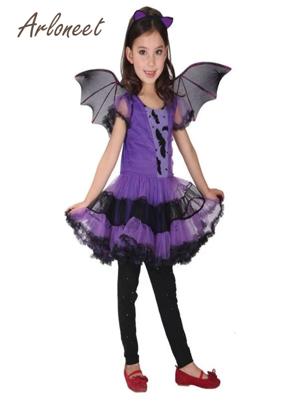 ARLONEET halloween costume for kids vampire witch kids girl children child kid witch fancy dress+Hair Hoop+Bat Wing Outfit 3pcs
ARLONEET halloween costume for kids vampire witch kids girl children child kid witch fancy dress+Hair Hoop+Bat Wing Outfit 3pcs
