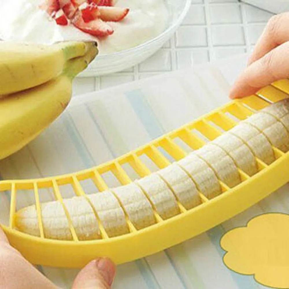 Dropshipping Practical Banana Cutter Fruit Slicer Chopper Chic kitchen Gadgets Tools
Dropshipping Practical Banana Cutter Fruit Slicer Chopper Chic kitchen Gadgets Tools
