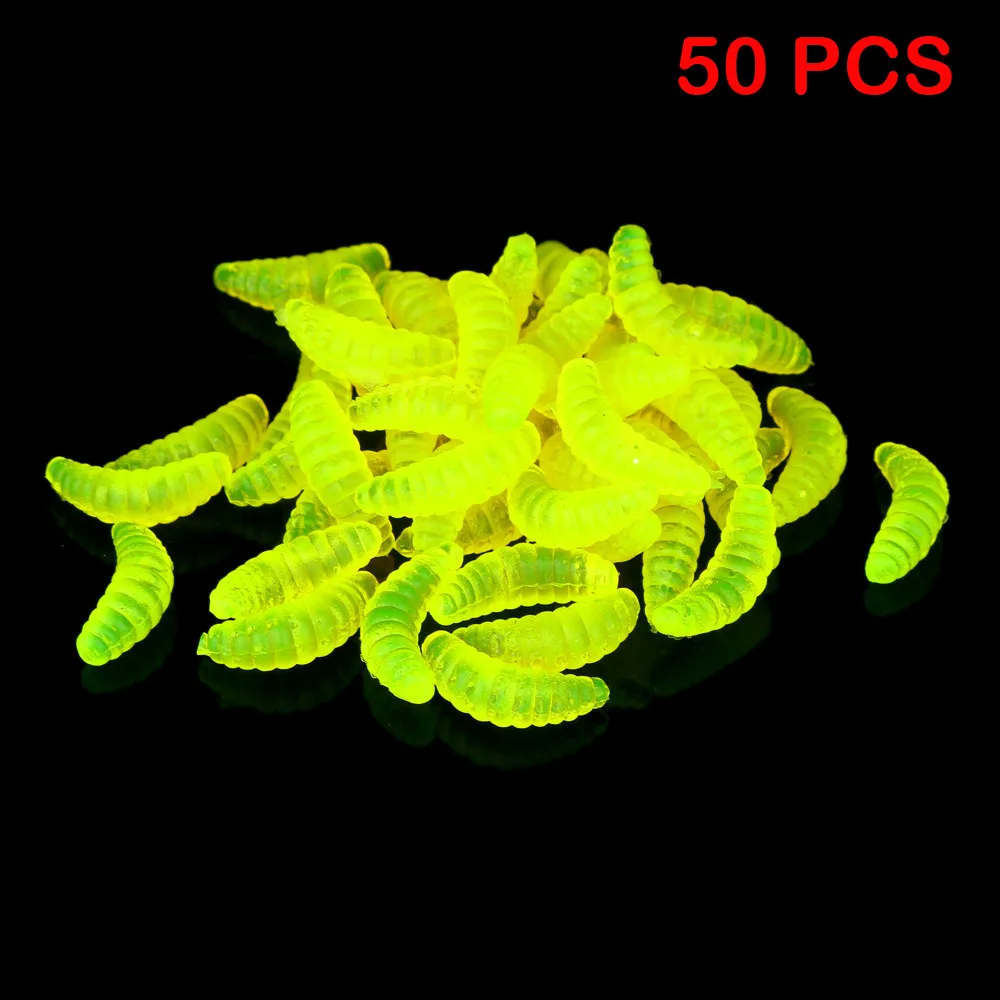 50PCS 2.2cm Maggot Grub Soft Lure Baits Worms Shrimps Fishing Lures Plastic Artificial Bait Bread Bug Soft Lure Yellow Color F4
50PCS 2.2cm Maggot Grub Soft Lure Baits Worms Shrimps Fishing Lures Plastic Artificial Bait Bread Bug Soft Lure Yellow Color F4