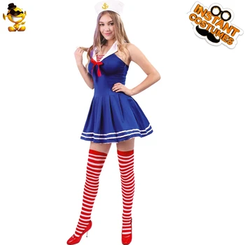 DSPLAY Halloween Sexy Sailor Girl Fancy Dress Ladies Suits Carnival Roleplay Classic New Style Pretty Mariner Cosplay Costume
DSPLAY Halloween Sexy Sailor Girl Fancy Dress Ladies Suits Carnival Roleplay Classic New Style Pretty Mariner Cosplay Costume