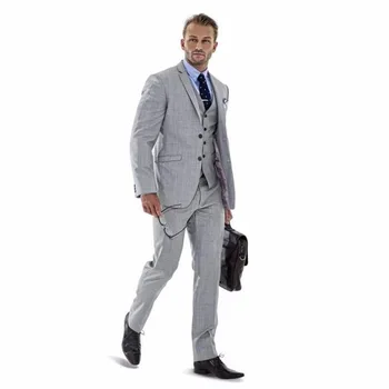 2017 Fashion Men Suits For Wedding Groomsmen Tuxedos Notch Lapel 3 Pieces Marrige Homme Elegant Business Men Suits Blazer
2017 Fashion Men Suits For Wedding Groomsmen Tuxedos Notch Lapel 3 Pieces Marrige Homme Elegant Business Men Suits Blazer
