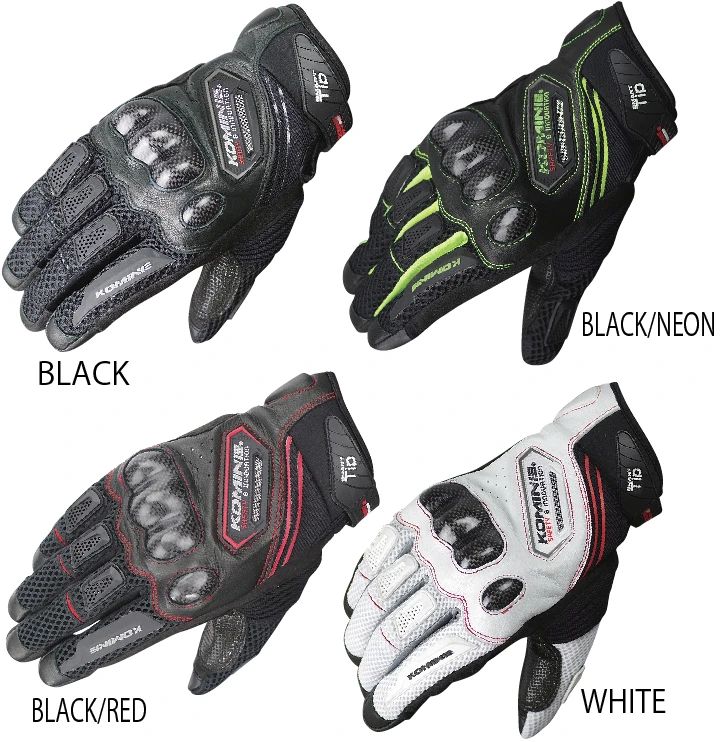 

KOMINE GK167 motorcycle gloves breathable dry leather carbon fiber 3D knight riding glove size M L XL