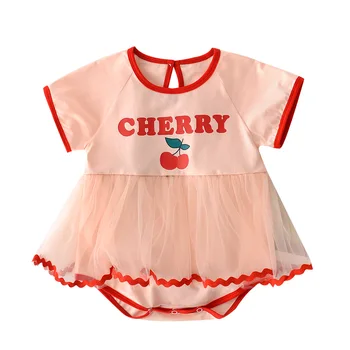WLG baby girl summer rompers newborn letter cherry printed mesh romper kids casual pink clothes
WLG baby girl summer rompers newborn letter cherry printed mesh romper kids casual pink clothes