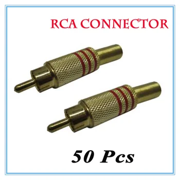 50Pcs/lot High quality gold-plated solder-free spring RCA connector RCA plug Surveillance Accessories
50Pcs/lot High quality gold-plated solder-free spring RCA connector RCA plug Surveillance Accessories