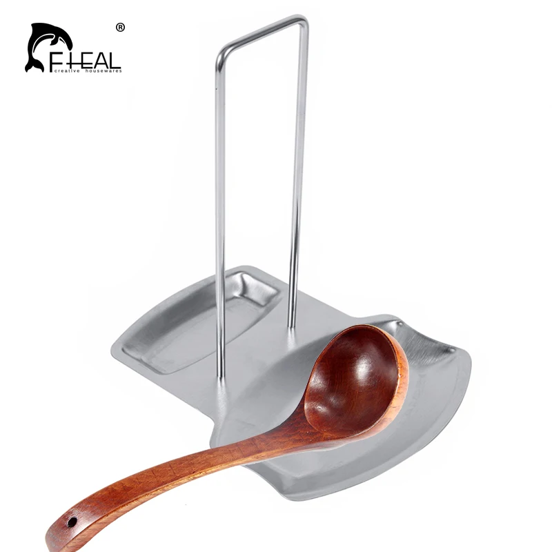 FHEAL 1pc Stainless Steel Spoon Rests Pan Pot Rack Cover Lid Rest Stand Spoon Holder Home Organizer Kitchen Accessories
FHEAL 1pc Stainless Steel Spoon Rests Pan Pot Rack Cover Lid Rest Stand Spoon Holder Home Organizer Kitchen Accessories