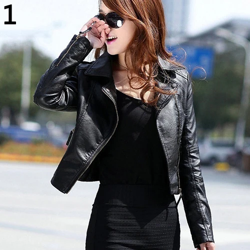 SANWOOD Punk Women Faux Leather Motorcycle Zipper Fashion Slim Fit Jacket Outwear Coat
SANWOOD Punk Women Faux Leather Motorcycle Zipper Fashion Slim Fit Jacket Outwear Coat