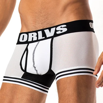 ORLVS Brand 50PC/LOT Wholesale Sexy Gay Boxers Male Underwear Nylon Breathable Mesh Comfortable Underpants Quick Dry Men Shorts
ORLVS Brand 50PC/LOT Wholesale Sexy Gay Boxers Male Underwear Nylon Breathable Mesh Comfortable Underpants Quick Dry Men Shorts