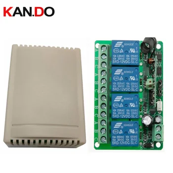 DC 12V 24V 4 CH Channels 4CH RF Wireless Remote Control Switch System Receiver,Compatible 315 / 433.92 MHz
DC 12V 24V 4 CH Channels 4CH RF Wireless Remote Control Switch System Receiver,Compatible 315 / 433.92 MHz