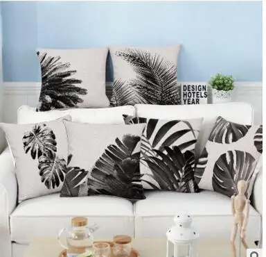45cm Simple black white plant cushion cover pillow case sofa square Monstera printed throw pillow cover for back cushion indoor
45cm Simple black white plant cushion cover pillow case sofa square Monstera printed throw pillow cover for back cushion indoor