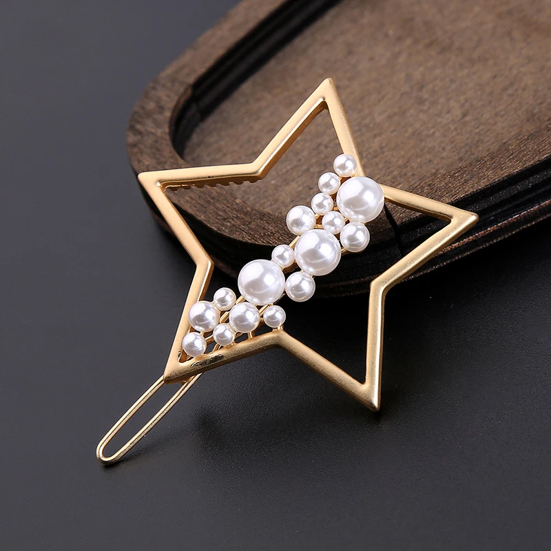 Gold Color Star&Round&Moon&Crystal Barrettes Imitation Pearl Hairwear For Women Fashion Jewelry
Gold Color Star&Round&Moon&Crystal Barrettes Imitation Pearl Hairwear For Women Fashion Jewelry