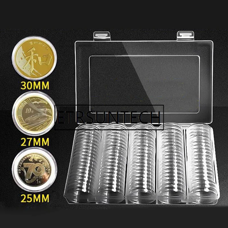 20sets 20/25/27/30mm Coin Capsules Round Plastic Coin Holder Box Case Container With Storage Organizer Box for Coin Collection
20sets 20/25/27/30mm Coin Capsules Round Plastic Coin Holder Box Case Container With Storage Organizer Box for Coin Collection