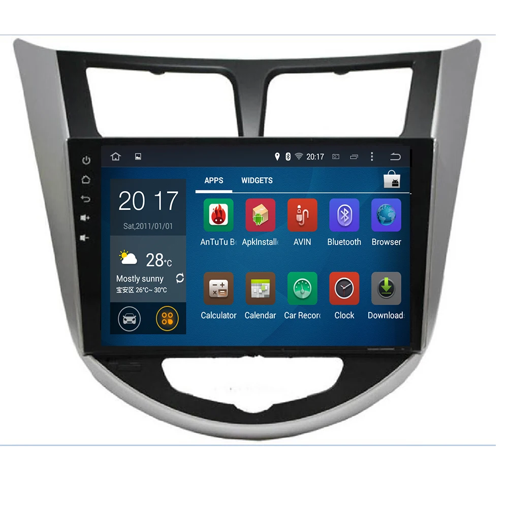 Android 10 автомобильный Радио мультимедийный плеер для Hyundai Solaris Verna Accent 2011 2012 2013 2014 2015
