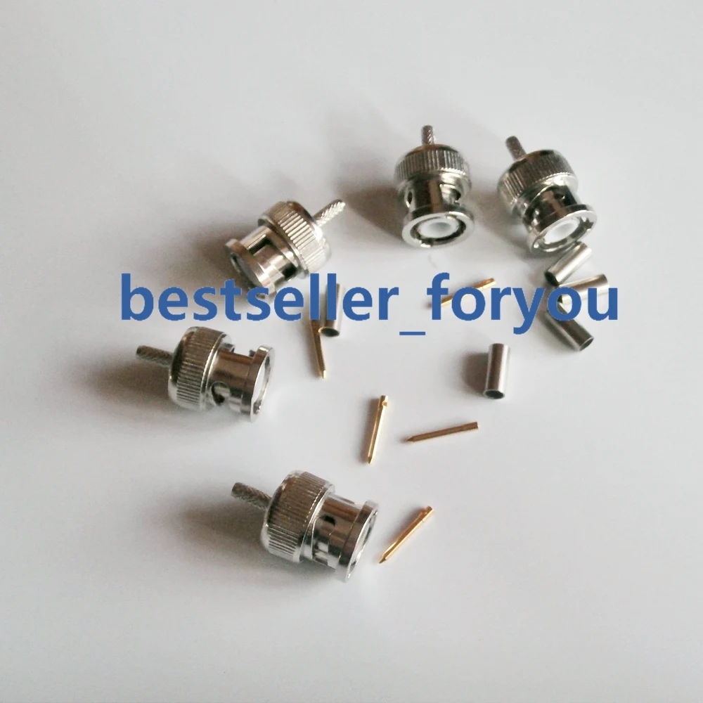 BNC Male Plug RF Coax Connector Crimp RG316,RG174,LMR100 Straight Nickelplated NEW wholesale
BNC Male Plug RF Coax Connector Crimp RG316,RG174,LMR100 Straight Nickelplated NEW wholesale