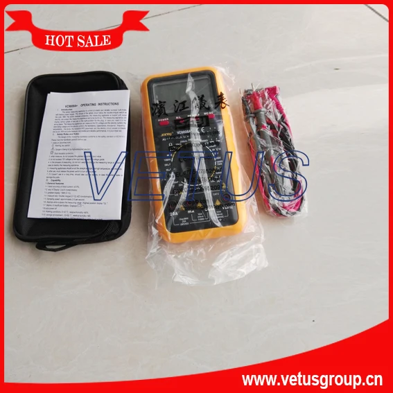VC9808A+ 3 1/2 Digital Multimeter DCV,ACV,DCA,ACA,Resistance, Inductance,Capacitance, Frquency and Temperature test
VC9808A+ 3 1/2 Digital Multimeter DCV,ACV,DCA,ACA,Resistance, Inductance,Capacitance, Frquency and Temperature test