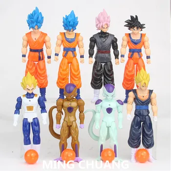 8 Pcs/set Dragon Ball 8 Style Super Saiyan Frieza Son Goku Vegeta Plastic Action Figure Collectible Model Toy OPP 18CM Z199
8 Pcs/set Dragon Ball 8 Style Super Saiyan Frieza Son Goku Vegeta Plastic Action Figure Collectible Model Toy OPP 18CM Z199
