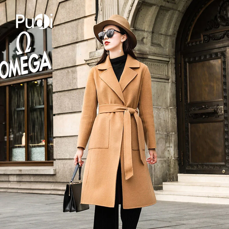PUDI RO18038 2018 Women Fall Winter new fashion wool solid jacket with collar lady long style pocket leisure coat
PUDI RO18038 2018 Women Fall Winter new fashion wool solid jacket with collar lady long style pocket leisure coat
