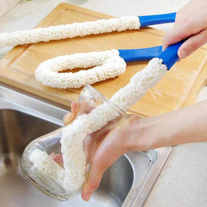 Long Handle Bottle Cup Cleaning Brush Flexible Wine Glass Scourer Kitchen Tools BDF99
Long Handle Bottle Cup Cleaning Brush Flexible Wine Glass Scourer Kitchen Tools BDF99