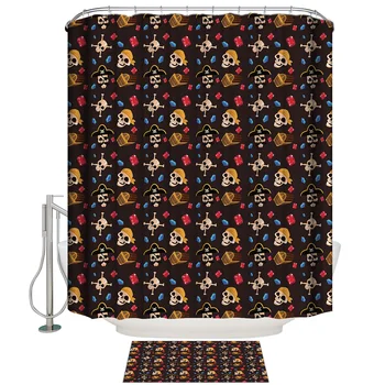 Pirate's Skull Bathroom Accessory Sets Bathroom Decor Set Bathroom Outside Rings Women Cute Shower Curtain Sets With Rugs
Pirate's Skull Bathroom Accessory Sets Bathroom Decor Set Bathroom Outside Rings Women Cute Shower Curtain Sets With Rugs